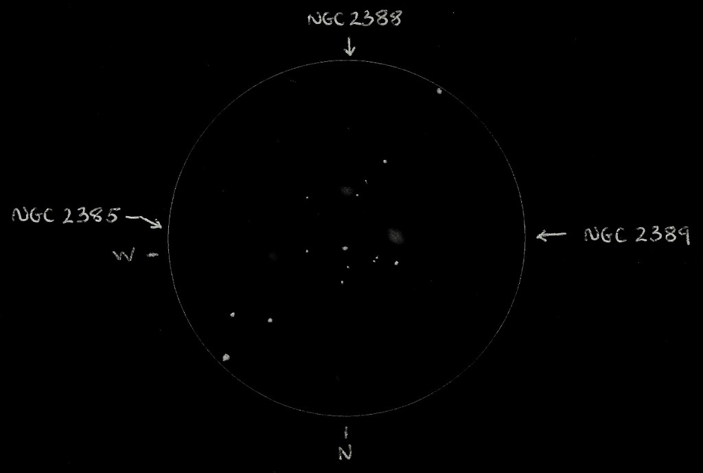 Astronomical League GG&C Trio #14 - Copyright (c) 2013 Robert D. Vickers, Jr.