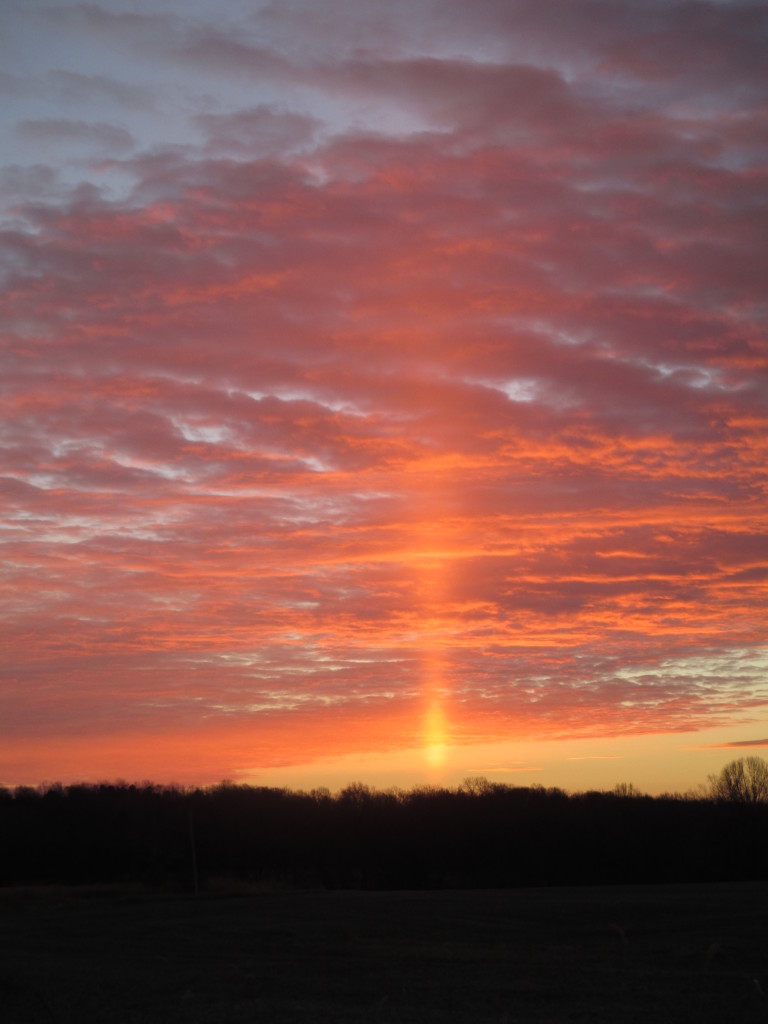 01/09/2015 0700 CST Sun Pillar - Copyright (c) 2015 Robert D. Vickers, Jr.